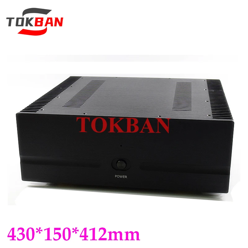 

Tokban Audio WA130 430*150*412mm All Aluminum Class A Amplifier Chassis Enclosure with Heat Sink DIy HIFI Amp Case Shell