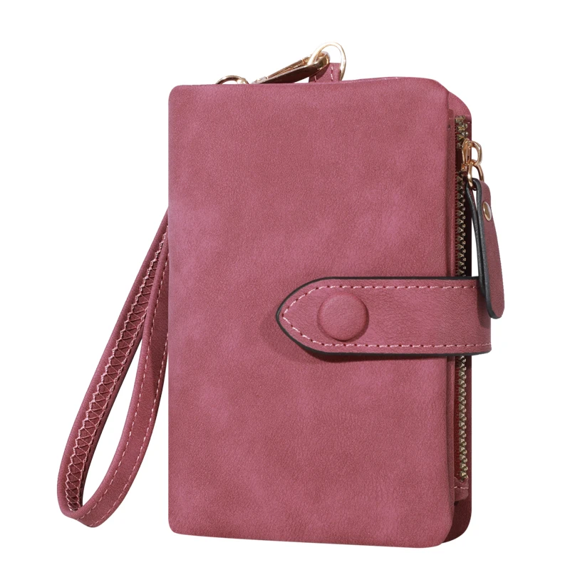 Sleek Minimalist Wallet with Secure Clutch Card Case - Versatile Solid Color, Multiple Slots for Organized Everyday Use