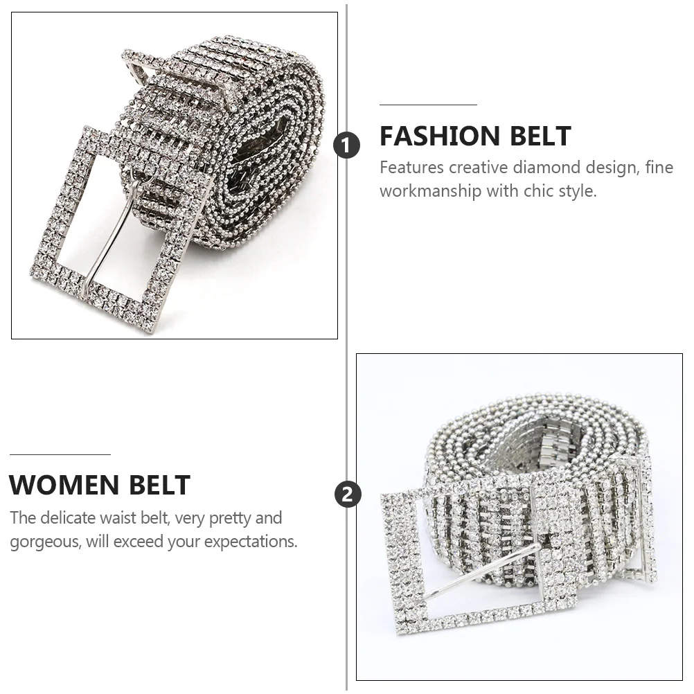 

Diamond Waist Belt Crystal Metal Chain Fashion Diamond Waist Belt Women Accessories Premium Material Glass Drill Waistband