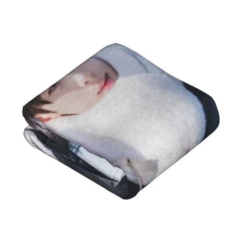 Custom True Beauty Cha EunWoo Blankets Warm Flannel Throw Blanket for Home Bedroom Sofa