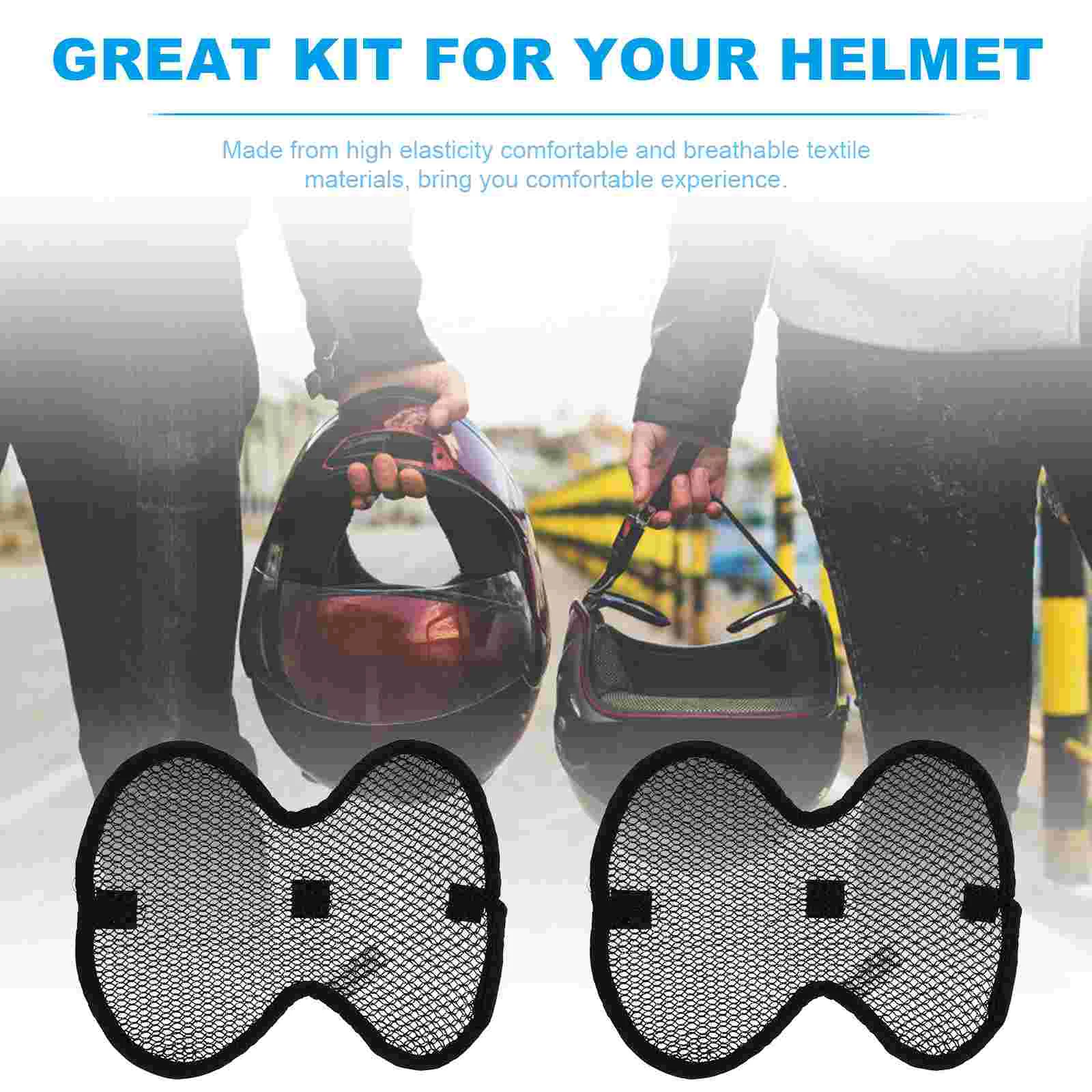 2pcs Motorcycle Net Cushion Heat Insulation Lining Breathable Pads cushion protection pad