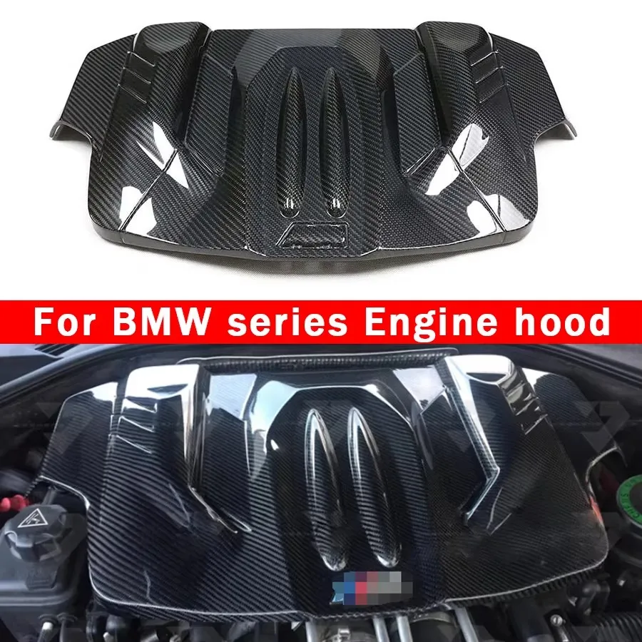 

For BMW series M5 F10 F18 M6 F06 F12 F13 Dry Carbon fiber engine hood Replacement installation engine hood cover plate body kit