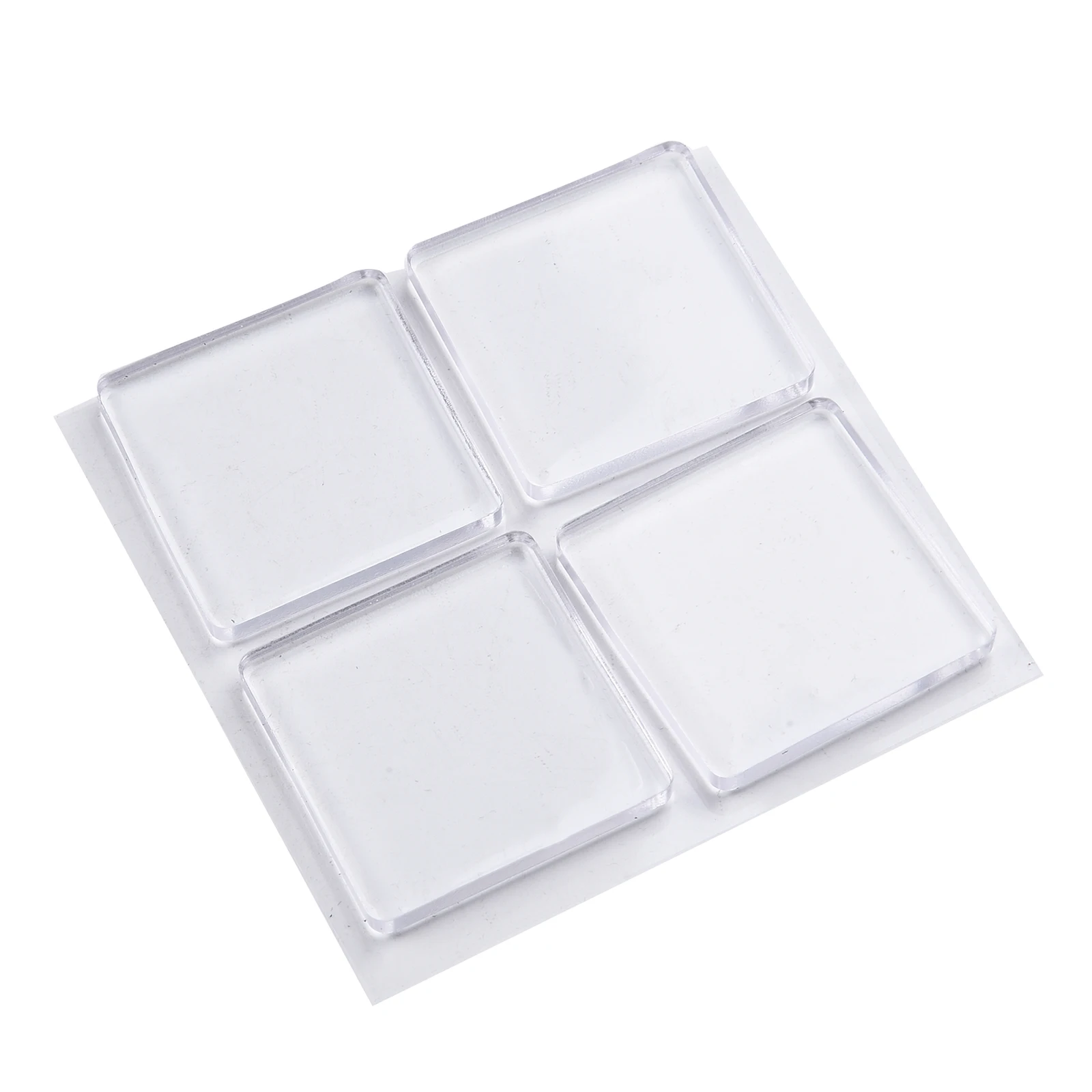 Tappetino antiscivolo in silicone trasparente resistente al calore da 4 pezzi 4x4 cm Tappetino ammortizzante antivibrante per armadio per lavatrice