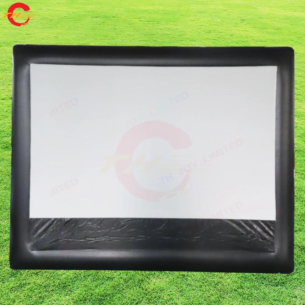 شاشة عرض أمامية للسينما الداخلية قابلة للنفخ مقاس 16:9 مقاس 100 بوصة شاشات هوائية للمسرح الخارجي والمنزلي