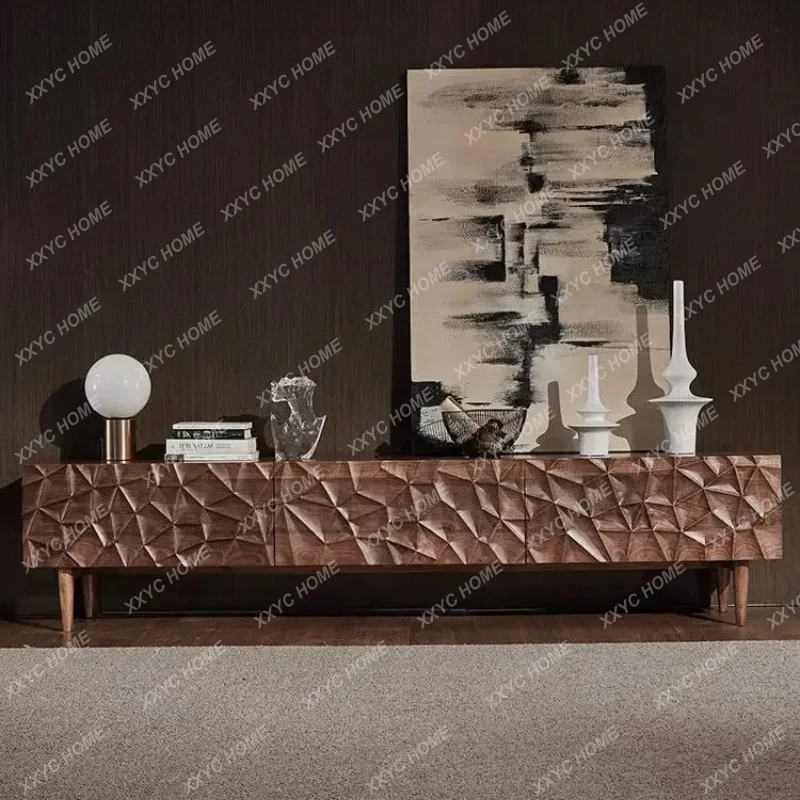 

wabi sandy wind solid wood TV cabinet living room home floor cabinet