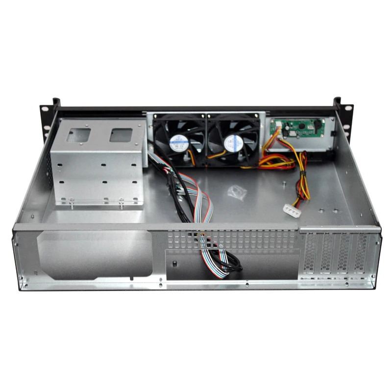 2U350 Aluminum alloy chassis LCD display industrial control chassis Aluminum panel monitoring room chassis