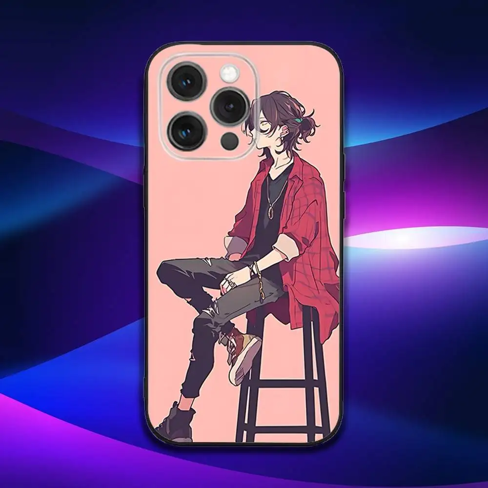 حافظة هاتف أنيمي H-Horimiya لهاتف آيفون 17,16,15,14,13,12,11,Pro,Max,Plus,X,XS,SE4,E,Mini,Soft Black Case