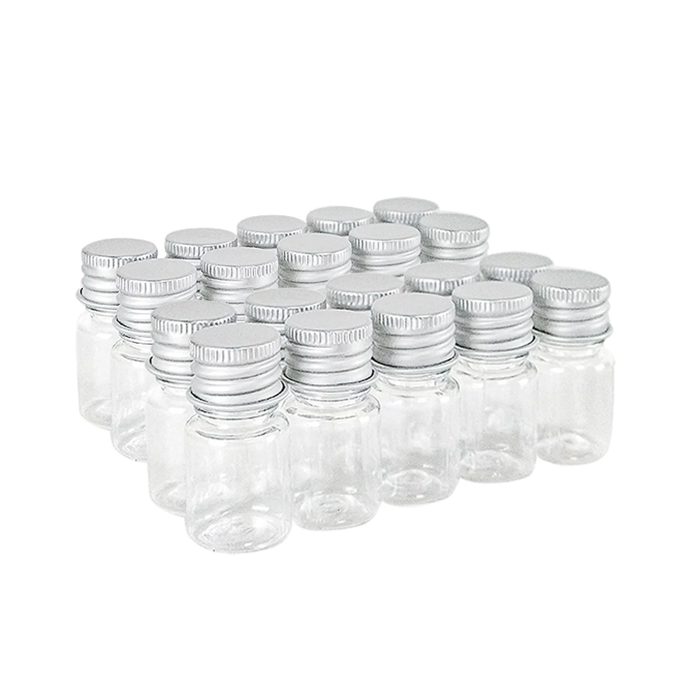 5ml Reusable Empty Plastic Bottles PET Material Transparent Vials Hot Selling Decoration Jars 20Pcs or 100Pcs