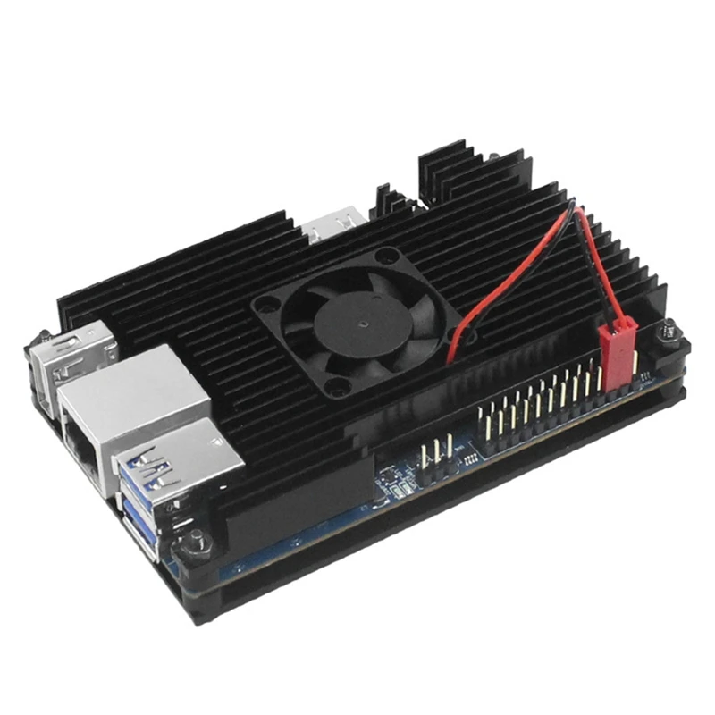 Aluminum Alloy Heat Dissipation Shell for 5/5B Motherboard Cooling Fan Protective Shell Box-ABVP