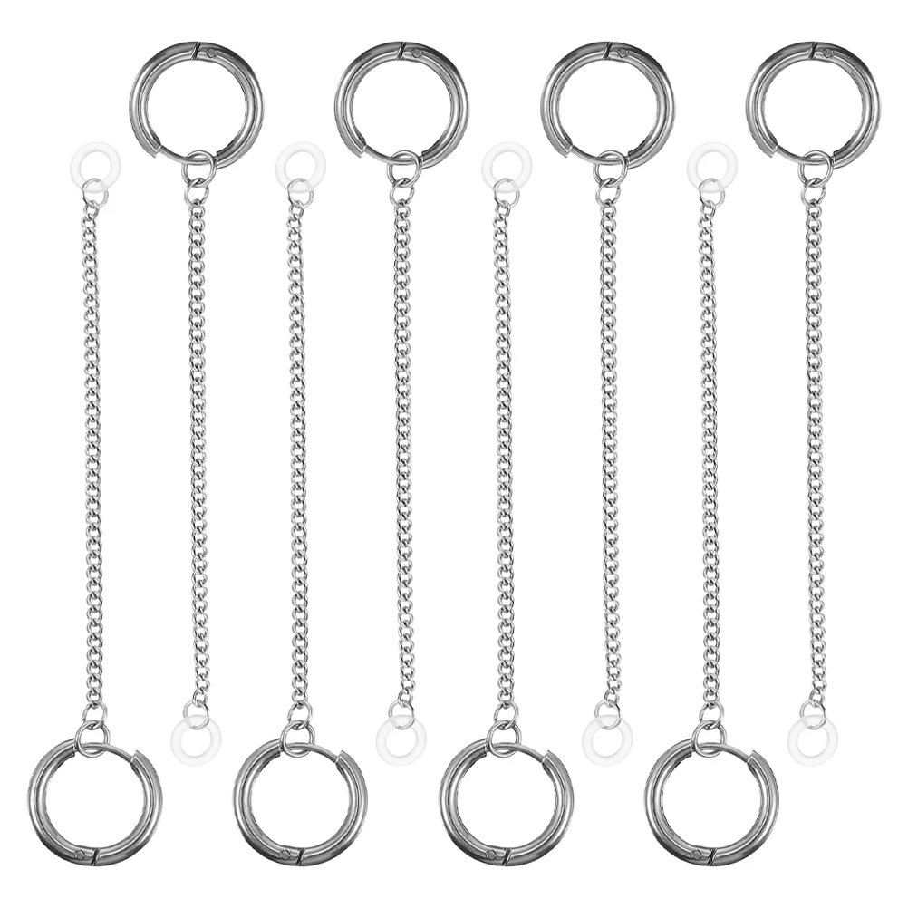 

8pcs Lost Earrings Clip Earphone Chain Sports Strap Fashion Accessories Women Trendy Earphone Chain Earring Holder