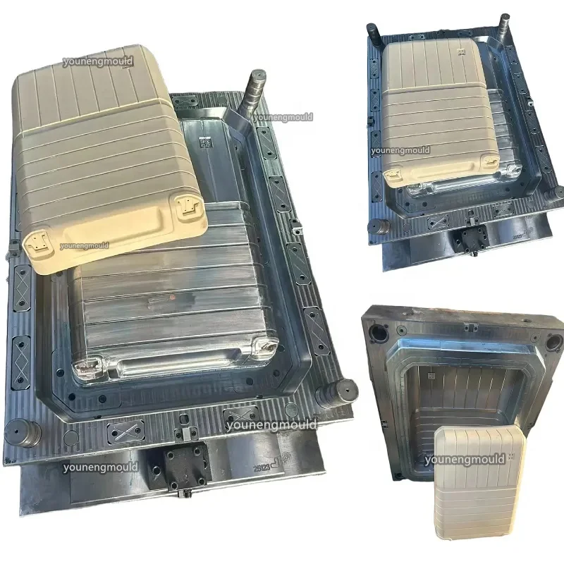 Import and Export PP Injection Molded Luggage with Cold Resistance,Customs Sealed Lock, Trolley Case with Dual Wheels for Travel