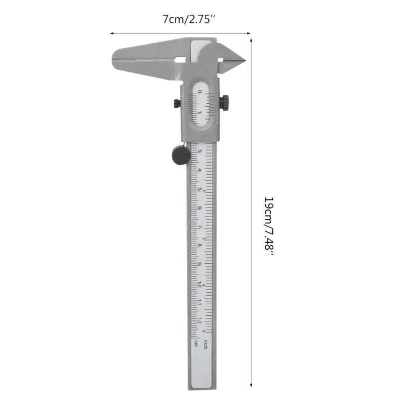 Professional Caliper Vernier Caliper Metal Inch/Metric 0-5 Inches/120 mm Compatible with Precision Measurements Outside