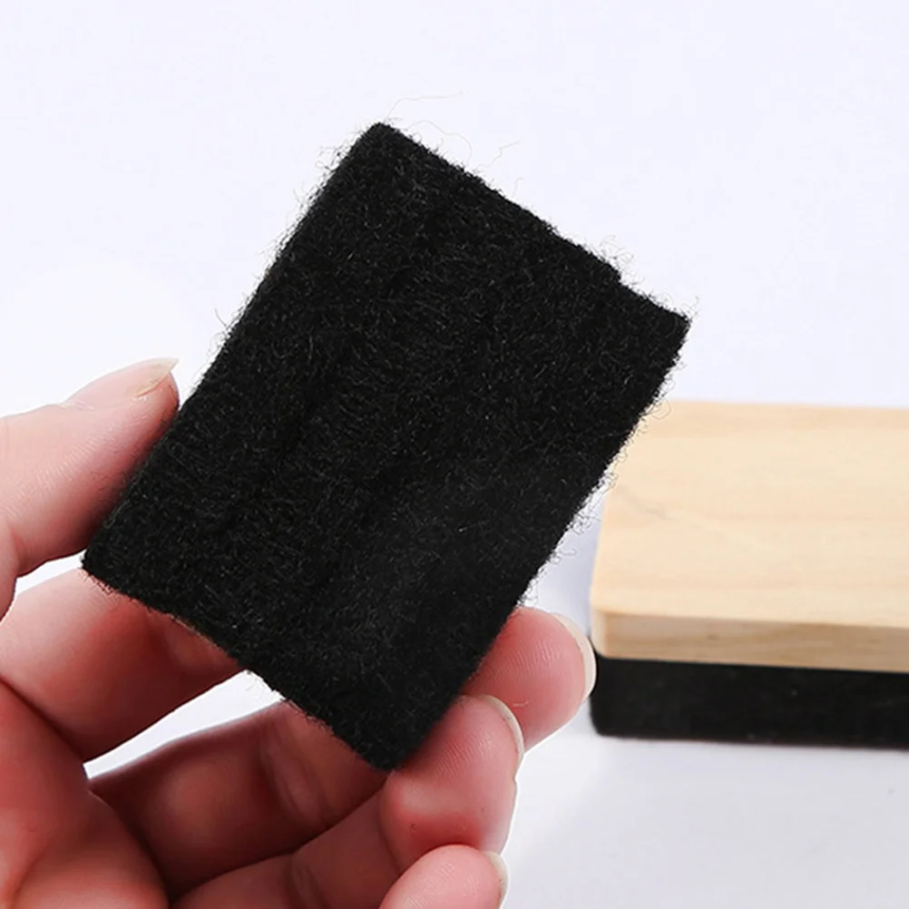 3 Pcs Felt Material Erasers Chalkboard White Small for Black Boards Whiteboards Dry Wooden School