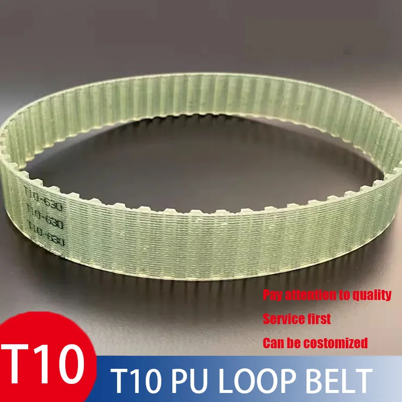 

Steel wire Closed Loop Timing Belt PU Width10/15/20mm T10-600/610/620/630/640/650/660/670/680/690 Polyurethane Belts for Pulleys