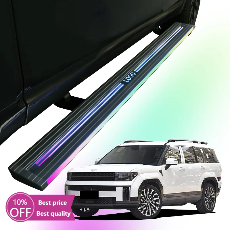 

Cc CarAutomatic Electric Power Side Step Running Board LED Lights for Hyundai Santa Fe 2024+
