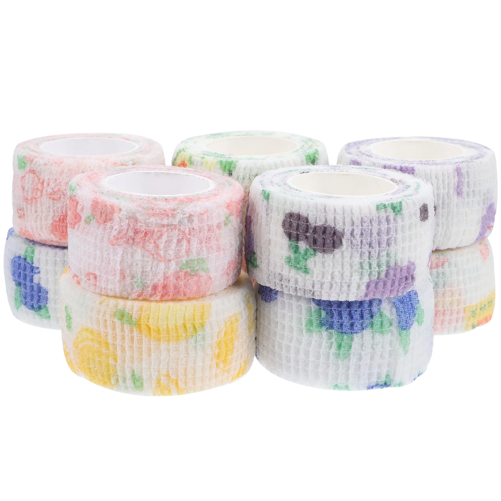 10 Rolls Tattoo Bandage Finger Athletic Tape Elastic Self Adhesive Bandages Grip Cohesive