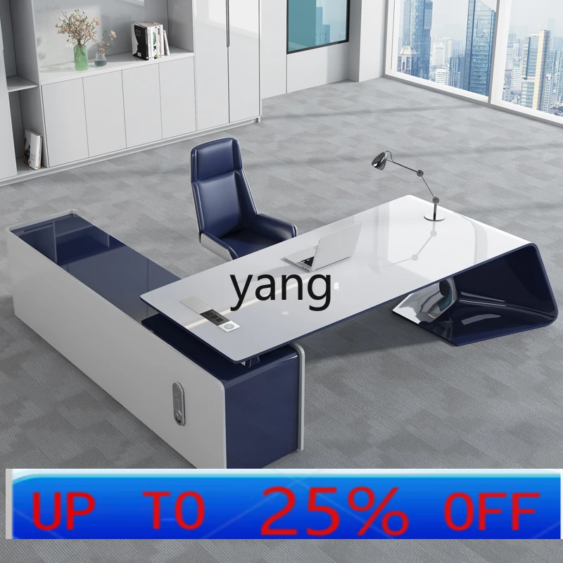 

Письменный стол CX для руководителя, простой и стильный, современный дизайн, большой офисный стол