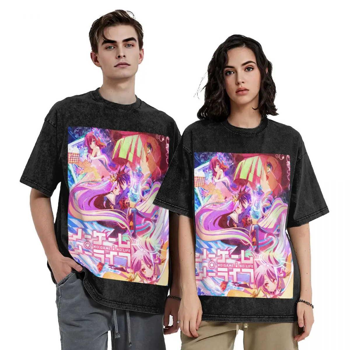 

No Game No Life Zero - Cover Image T-Shirt vintage t shirts affliction shirts clothes for men