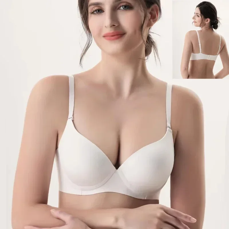 

Seamless Underwire for Women Soft Brassiere Bra with Push Up Padding Bralette Padded Comfort Invisible Underwear Smooth Lingerie