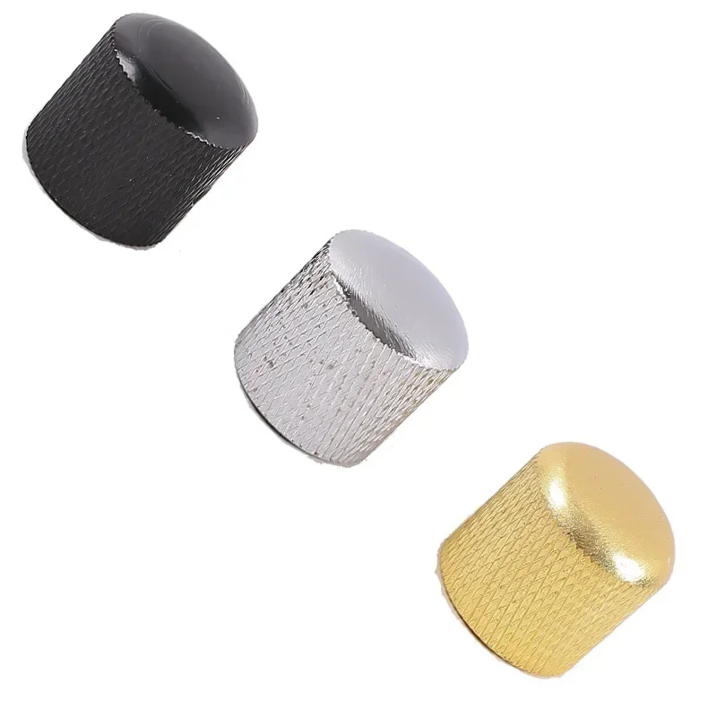 1PC 6MM Metal Electric Bass Guitar Volume Knob Bass Sound Electric Guitar Potentiometer Cap Electric Guitar Knob Cap