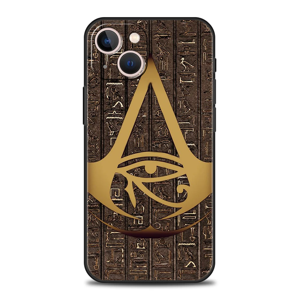 Sacred Eye Of Horus Egypt Fresco Phone Case Cover for iPhone 16 15 14 13 12 11 Pro Max XR XS Max 7 8 Plus Silicone Soft Shell