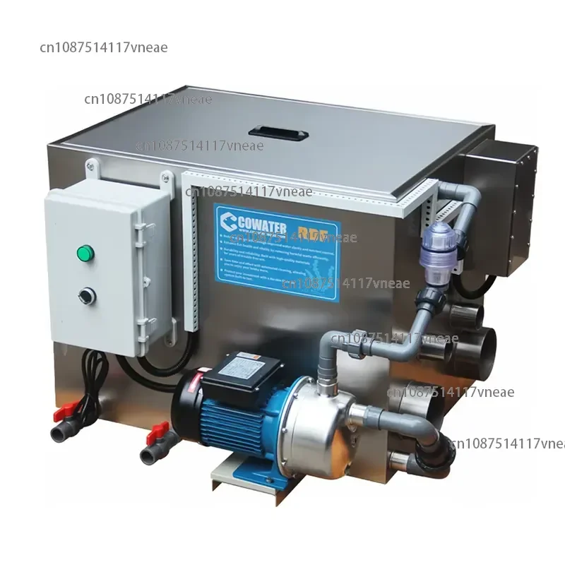 30000 Liter/houStainless Steel Rotary Drum FilteMotoAquaculture Koi Ponds Free Maintenance 110V/220V 120W