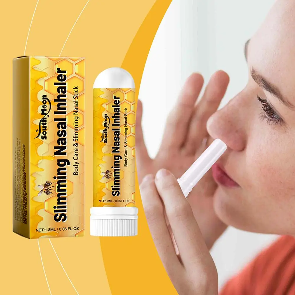 South Mon Bee tongkat hidung pelangsing tubuh, Inhaler menghilangkan perut selulit pembakar lemak berat badan menghilangkan Herbal detoksifikasi tongkat hidung