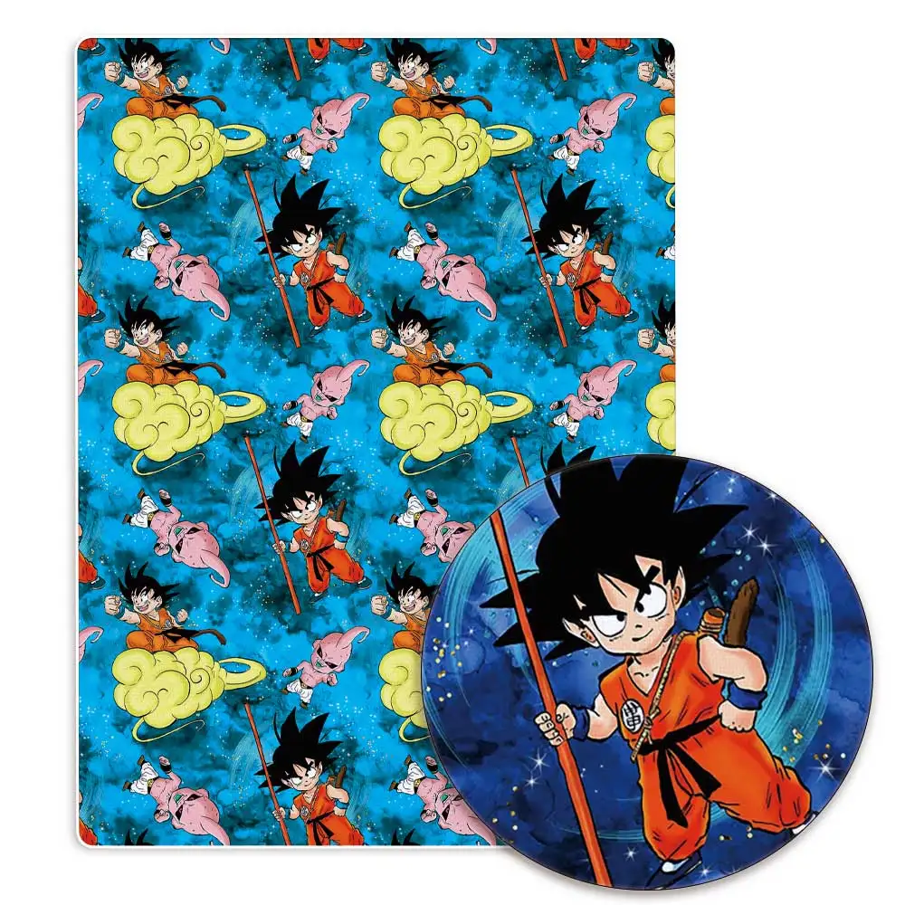 Polyester cotton dragon ball Anime peripherals Fabric 140*50cm Sewing Patchwork Quilting Baby Dress Printed Fabric Sewing Kids