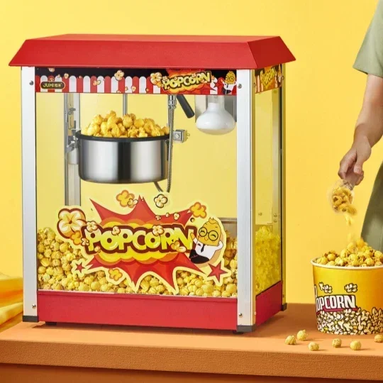 Fully automatic popcorn machine. Commercial. Ball-shaped & butterfly. Electric heating. Make delicious popcorn.