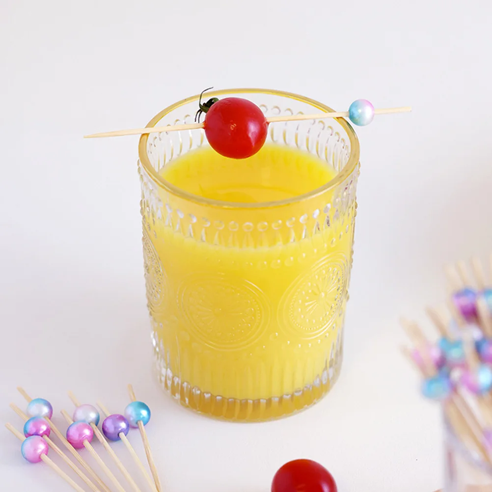 

300Pcs Wood Fruit Picks Disposable Party Cocktail Skewers Decorative Picks for Fruits Snacks Appetizers Sandwiches