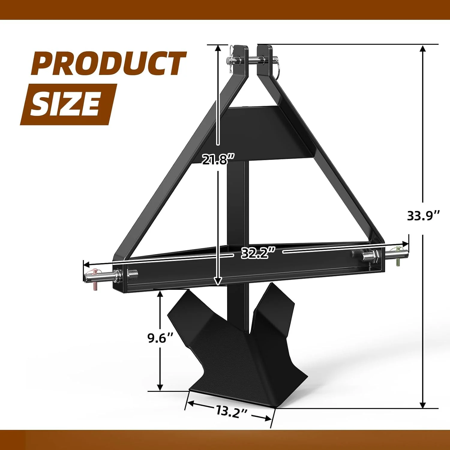 Middle Buster For Category Plow 3-Point Hitch, Heavy Duty Middle Buster Quick Hitch Tractors Steel Furrowing Plow