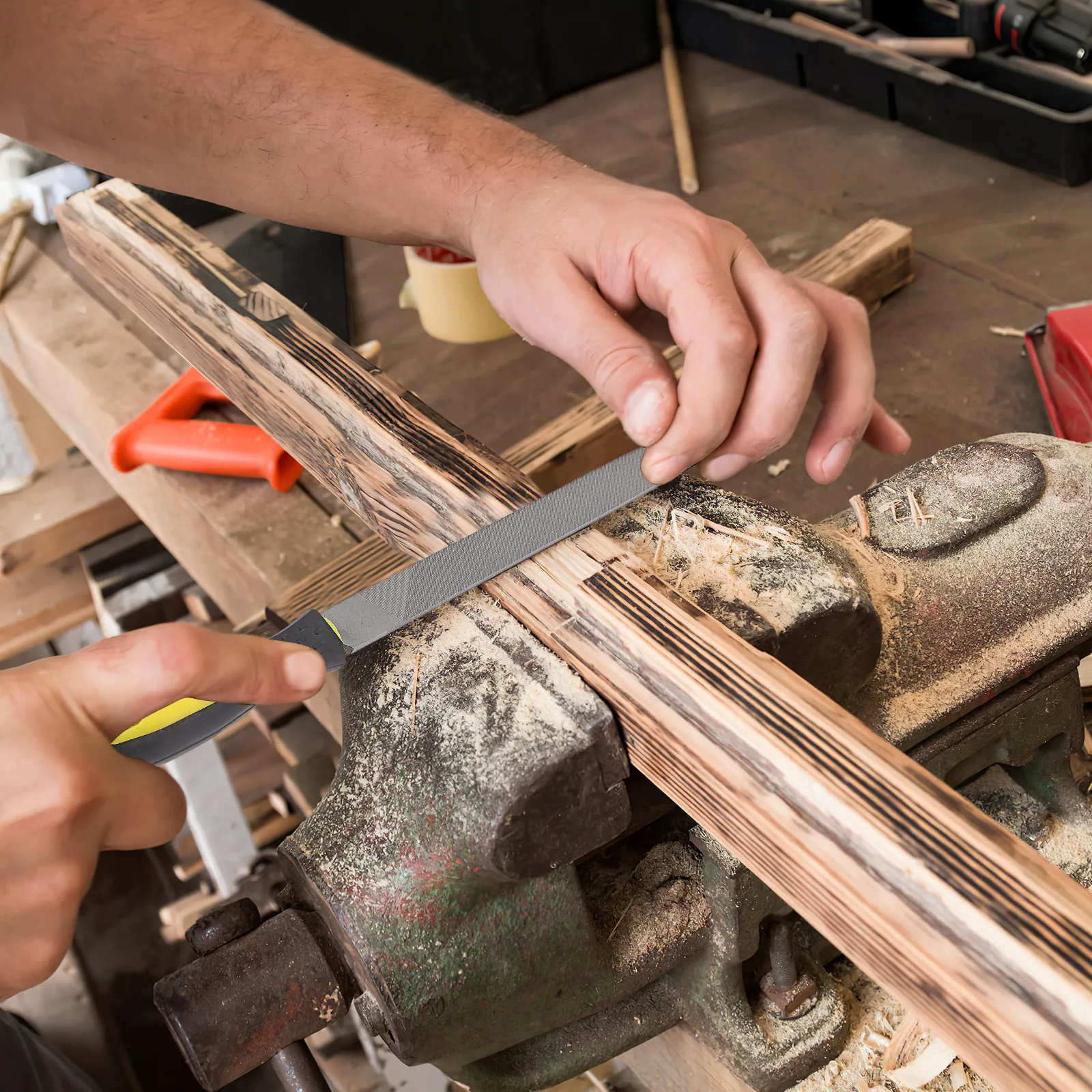 

Handle Anti-Slip For Metal Grinding Polishing Mill Flat Flat Sharpening File Sharpening Mill File With Handle For Grinding Hand