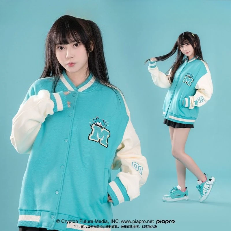 Genuine Anime Bite Series Couple Baseball Uniform, College Girls Clothes Spring Autumn Jacket