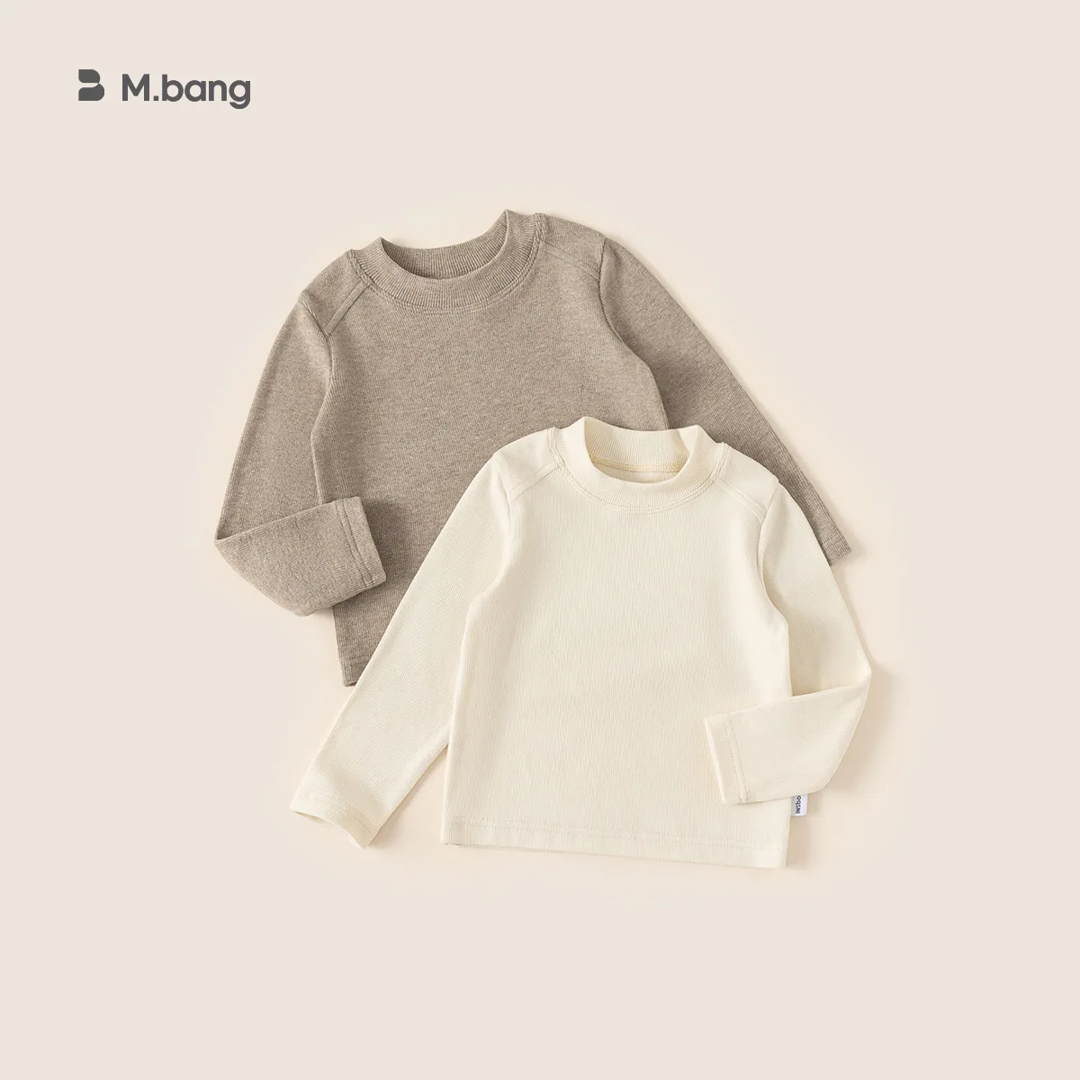 

UNITIM Kids Baby Girl T-shirt New Winter Solid Color Thicken Warm Toddler Girl Shirt Round Neck Infant Girl Versatile Undershirt