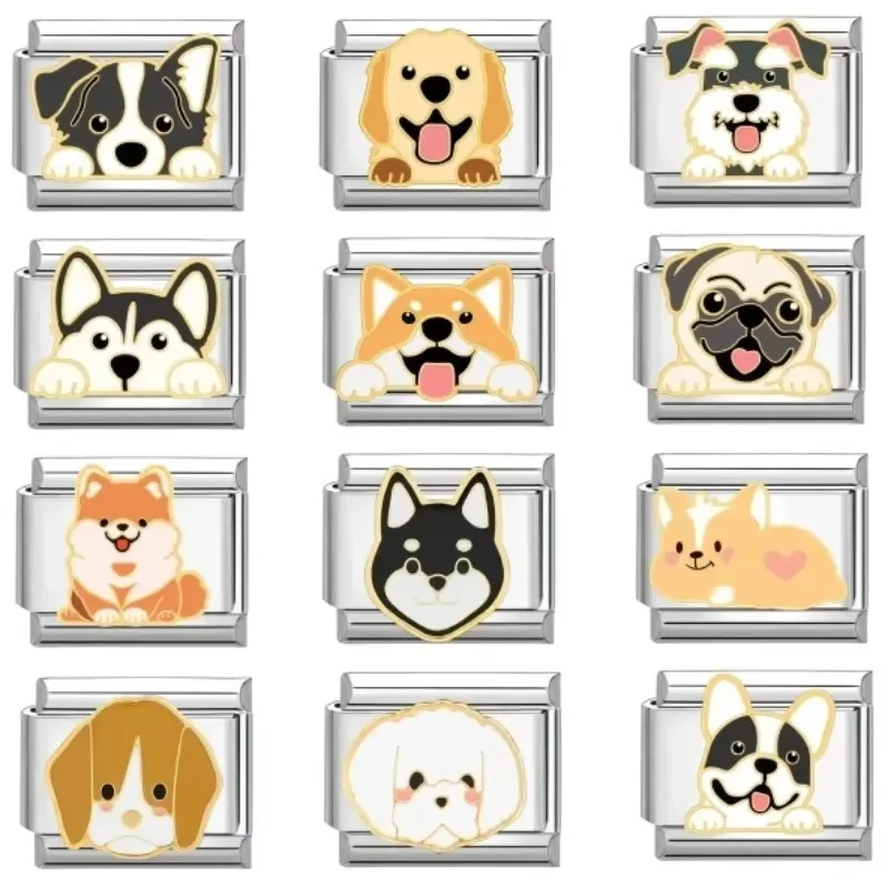 Новинка-2023-года-женская-серия-с-милыми-собаками-итальянская-подвеска-подходит-для-браслета-из-модуля-из-нержавеющей-стали-9-мм-оптом-для-изготовления-ювелирных-изделий