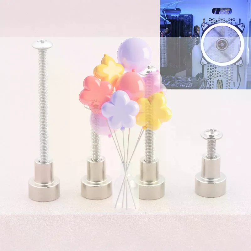 

Магнитные гайки для вентиляторов ПК, 4 шт., простое крепление, фурнитура для охлаждения корпуса, надежная установка