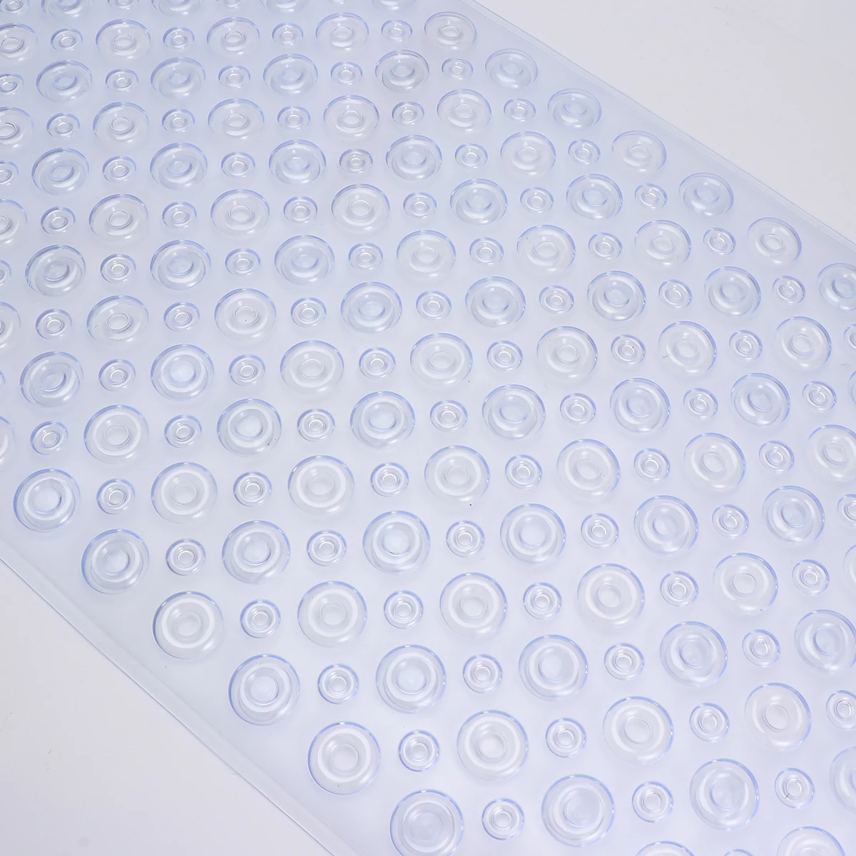 

Pvc Bathtub 88X40Cm White Anti-Slip Bath Mat Drainage Holes Suction Cups Massage Floor Mat For Home Shower Bathroom Use
