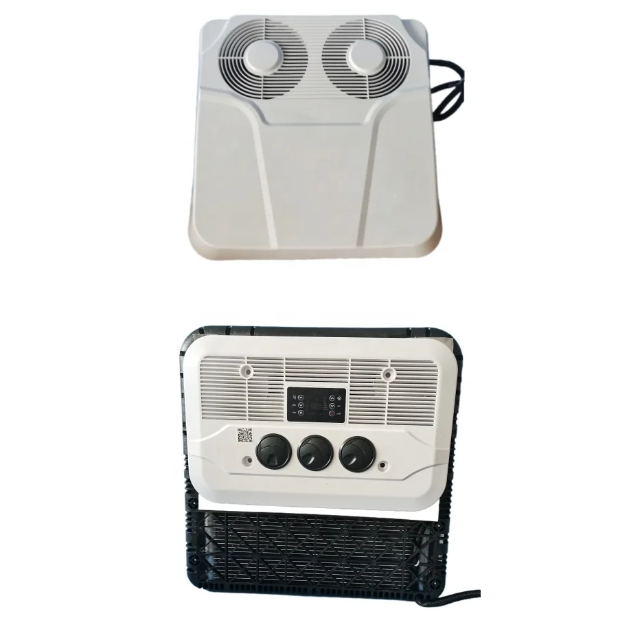 المقصورة النائمة شاحنة 12 فولت 24 فولت تكييف الهواء سبليت وقوف السيارات برودة سيارة مكيف هواء صغير للشاحنة #1