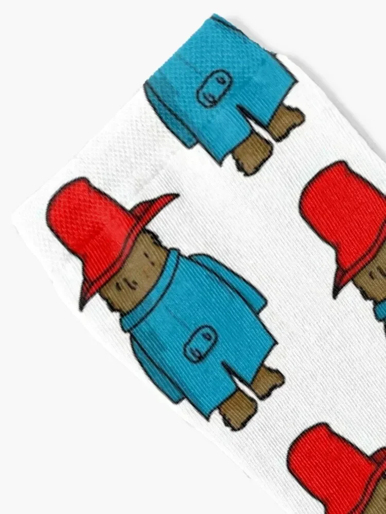 Bear in Hat (from behind) Socks cotton Climbing Men Socks Women's