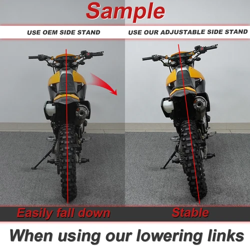 Imagen 2 del producto Soporte lateral ajustable para motocicleta SUZUKI RM-Z250 2007-2014 RM-Z 450 2005-2007 soporte de estacionamiento lateral