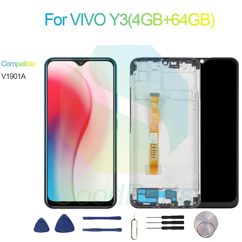 

Сменный сенсорный ЖК-экран для VIVO Y3 (4 Гб + 64 ГБ) 1544*720 V1901A для VIVO Y3 (4 Гб + 64 ГБ)