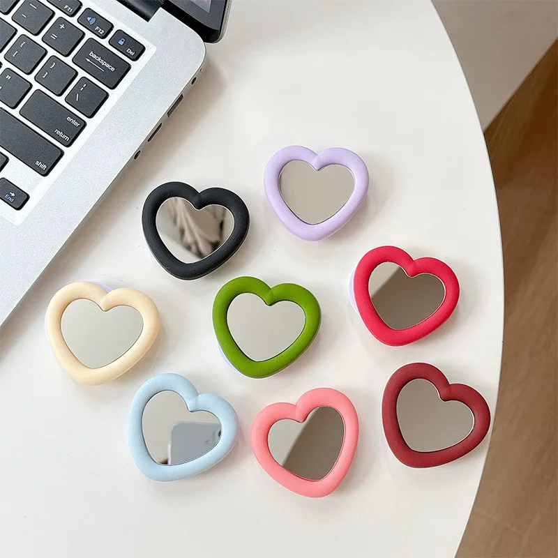 

TPU Mobile Phone Holder Love Mirror Expanding Stand Finger For Iphone 17 16 15 Bracket Finger Support Mobile Phone Holder