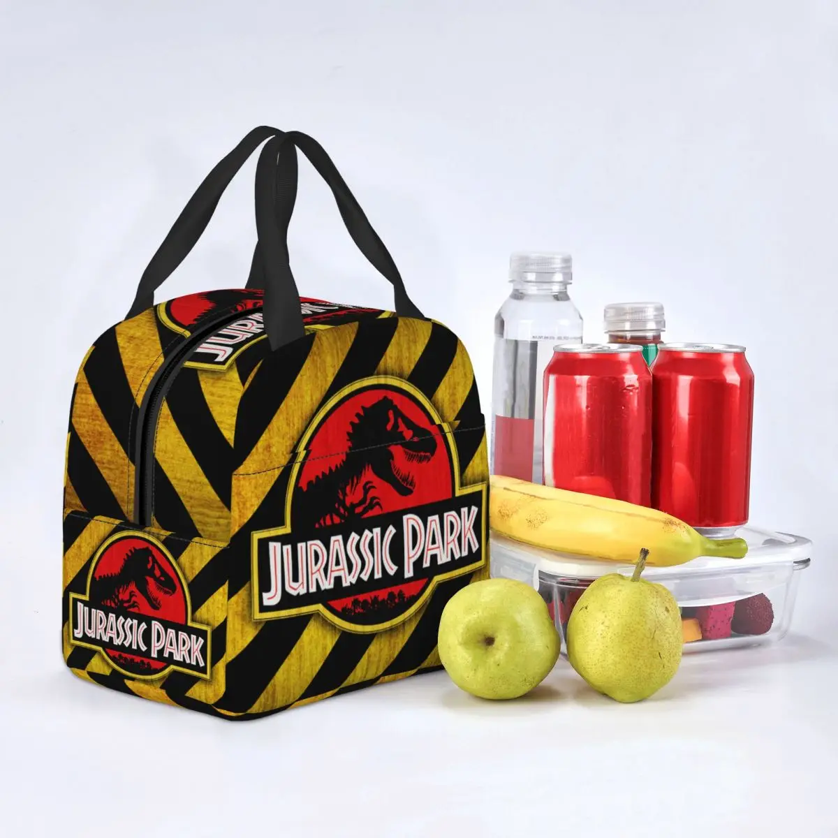 Jurassic Park Resuable Lunch Box Women Waterproof Dinosaur World Cooler Thermal Food Insulated Lunch Bag School Children Student