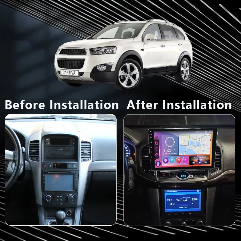 QSZN For Chevrolet Captiva 1 2011 - 2016 Car Radio Multimedia Video Player Navigation GPS Carplay Android 12 Autoradio Head Unit