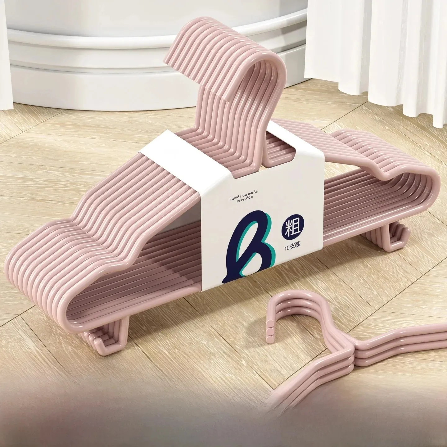 extra-large-adult-clothes-hanger-anti-slip-design-for-dormitory-balcony-home-use-metal-rod-pp-material-modern-style-t-shirt