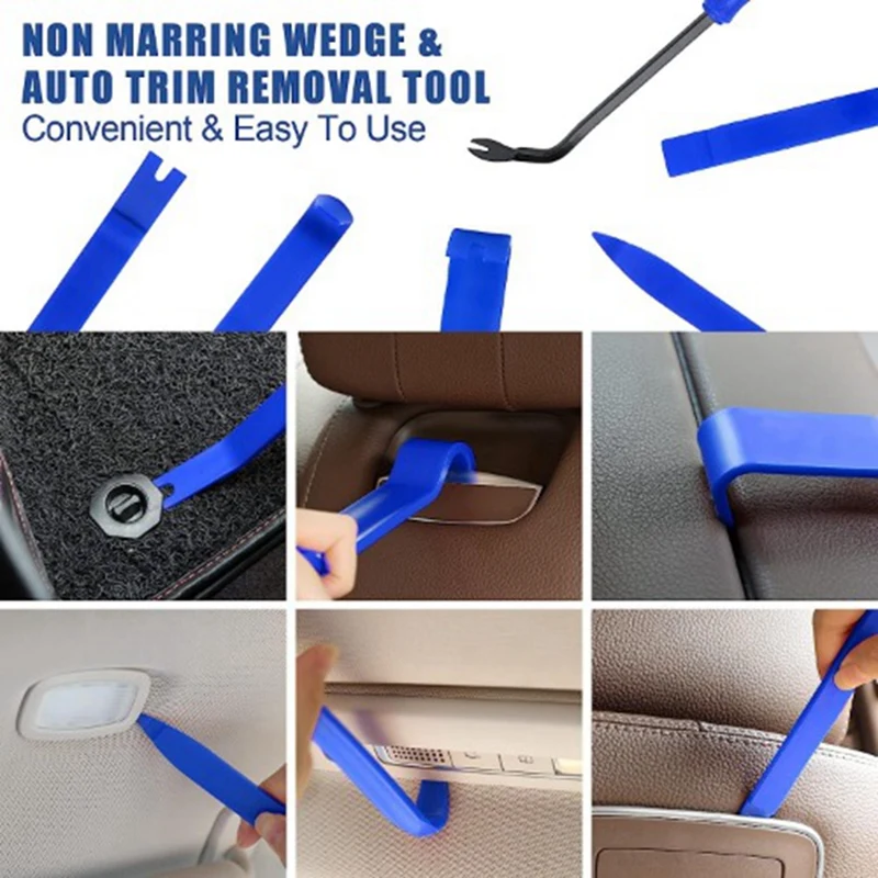 Car Emergency Kit With Car Window Wedge, Air Wedge Bag Pump, Long Reach Grabber, Auto Trimming Removal Tool