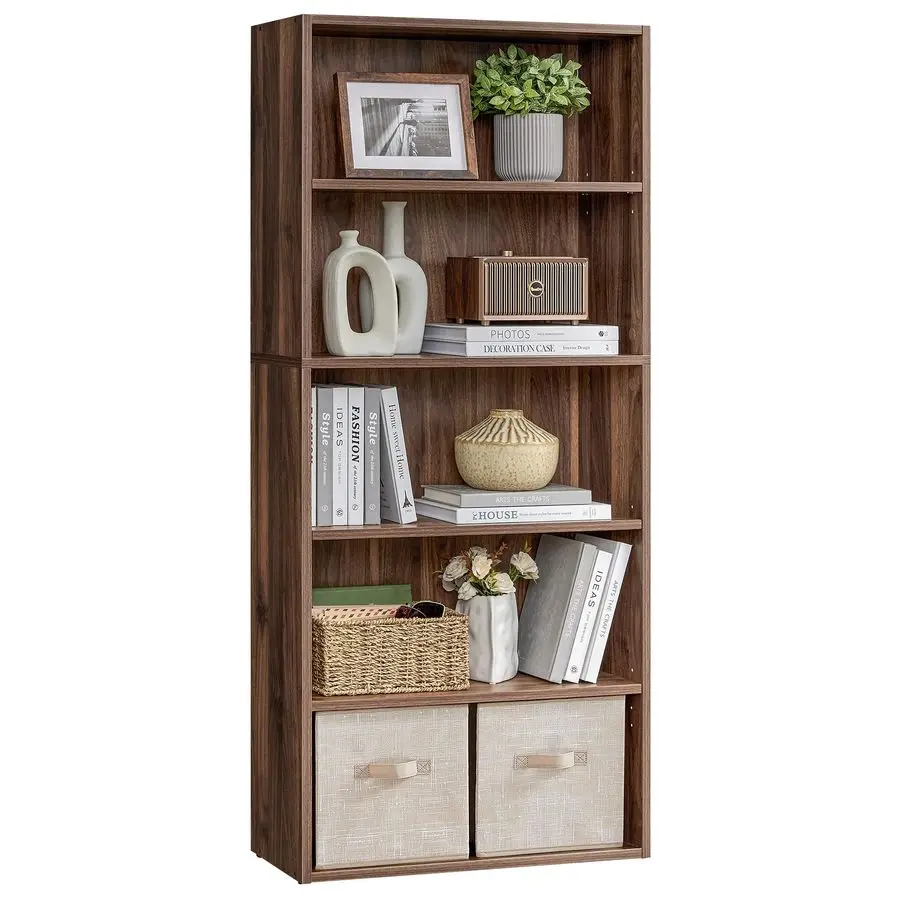 

Custos Collection Bookshelf, 5Tier Bookcase, Book Shelf, Open Storage Shelf, 9.4 x 23.6 x 52.8 Inches, for Living Room, Home Off