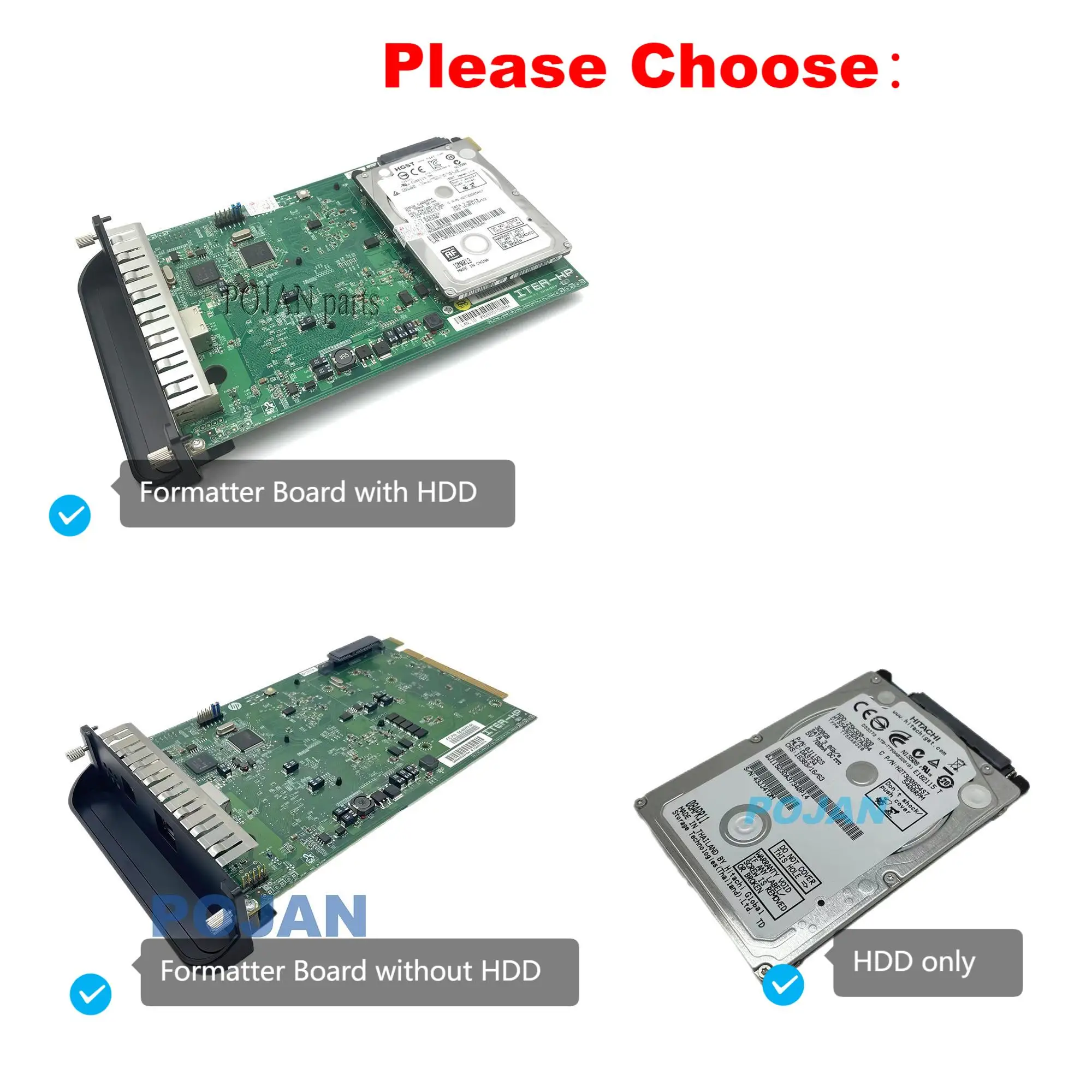 

Choose NEW Q6719B Z3200 Rev-B HDD or Formatter Board WO HDD Q6718-67020 Fit For Designjet Z3200 Z3200PS Rev.B POJAN