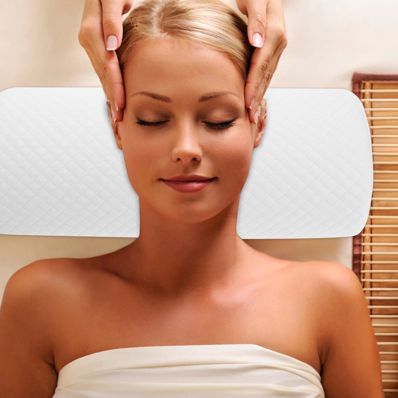 

Leg Pillow Semi Circle Memory Foam Support Elevating Rest Couch Wedge Bolster Lower Back Neck Lumbar Head Cushion