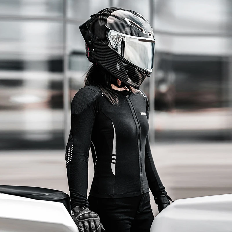 NVIU Motorcycle Cycling Soft Armor For Women Summer Anti-fall Reflective Breathable Motorcycle Armor Racing Protection Armor